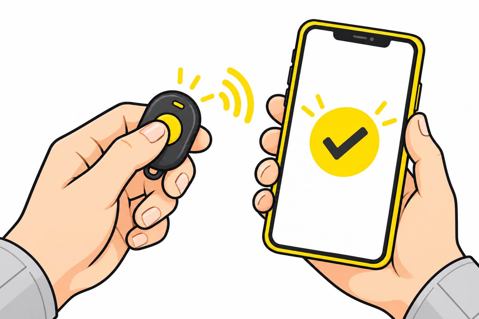 外部リモコンを押してスマホを操作