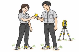 仲間にスマホを受け渡す